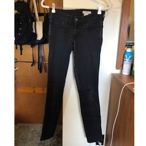 H&M Skinny Low Waist Black Jeans 27/32
